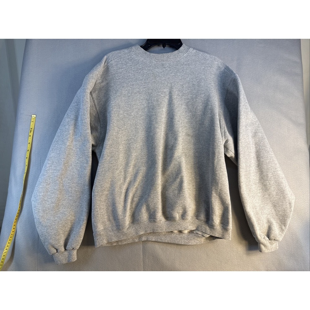 *Vintage Champion Sweater, Size Unknown Due To Fadded Tag, Plain Gray